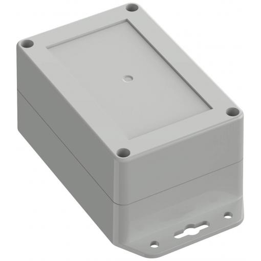 TRU COMPONENTS TC-10860616 Přírubové pouzdro 120 x 80 x 60.20 polykarbonát světle šedá 1 ks