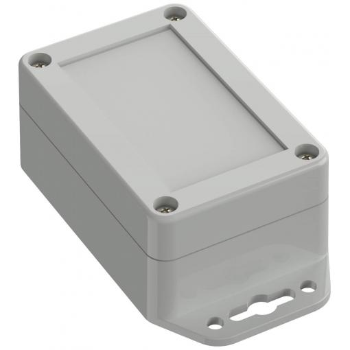 TRU COMPONENTS TC-10860420 Přírubové pouzdro 90 x 60 x 39.90 polykarbonát světle šedá 1 ks