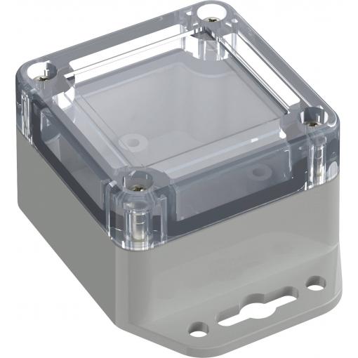 TRU COMPONENTS TC-10860408 Přírubové pouzdro 60 x 60 x 40.10 ABS-PC světle šedá 1 ks