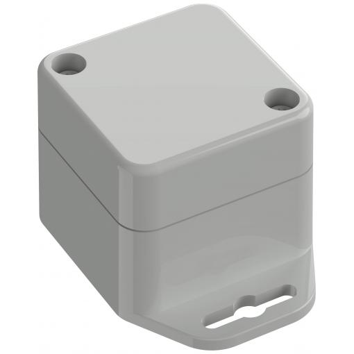 TRU COMPONENTS TC-10860360 Přírubové pouzdro 44.80 x 44.80 x 40.10 ABS světle šedá 1 ks