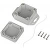 TRU COMPONENTS TC-10860388 Přírubové pouzdro 60 x 60 x 40.10 ABS světle šedá 1 ks
