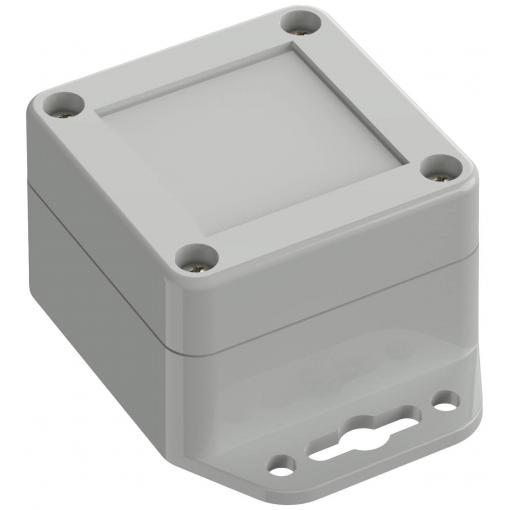 TRU COMPONENTS TC-10860388 Přírubové pouzdro 60 x 60 x 40.10 ABS světle šedá 1 ks