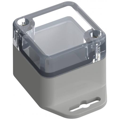 TRU COMPONENTS TC-10860372 Přírubové pouzdro 44.80 x 44.80 x 40.10 polykarbonát světle šedá 1 ks