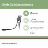 Paulmann 94367 Osvětlovací systém Plug&Shine nástěnné LED světlo LED 12 W teplá bílá šedá