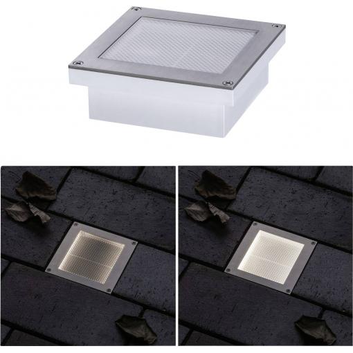 Paulmann Brick 94336 podlahové svítidlo pevně vestavěné LED LED 3 W hliník, šedá