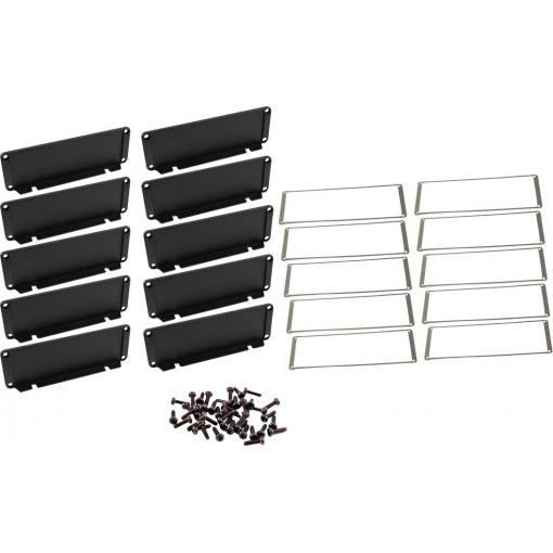 Hammond Electronics pouzdro hliník černá (d x š x v) 16 x 169 x 57 mm 10 ks
