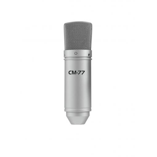 studiový mikrofon Omnitronic MIC CM-77 Druh přenosu:kabelový vč. pavouka, vč. svorky