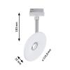 Paulmann URail Spot Sphere LED pásové reflektory URail 7.4 W LED bílá, chrom