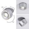Paulmann 93374 Spircle LED vestavné svítidlo, LED, pevně vestavěné LED, 8 W, chrom (matný)