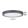 Paulmann 70988 Panel Abia LED panel LED pevně vestavěné LED 22 W tmavě šedá