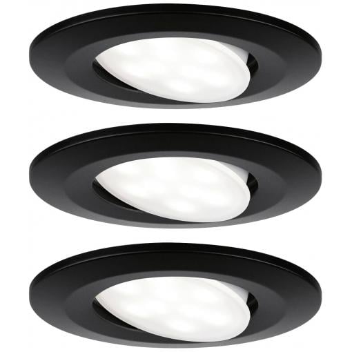 Paulmann 99991 LED vestavné svítidlo, LED, pevně vestavěné LED, 18 W, černá (matná)