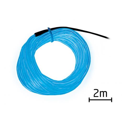 Kabel EL svítící 2m modrý