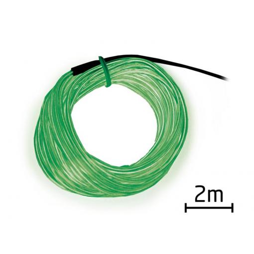 Kabel EL svítící 2m zelený