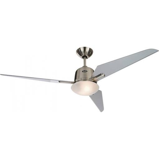 CasaFan Eco Aviatos 132 BN-SL stropní ventilátor 31 W (Ø x v) 132 cm x 365 mm chrom (kartáčovaný) vyměnitelné lopatky, s osvětlením, s dálkovým ovládáním