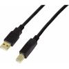 LogiLink USB kabel USB 2.0 USB-A zástrčka, USB-B zástrčka 10.00 m černá pozlacené kontakty UA0264