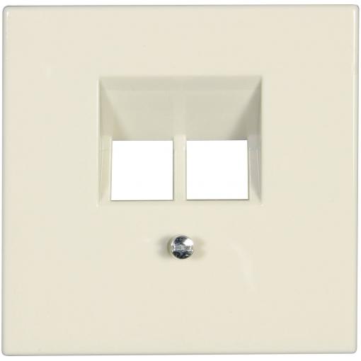 Jung kryt zásuvky UAE-/IAE-/ISDN LS program, LS design, LS plus krémově bílá LS969-2UA 1 ks