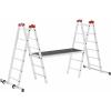 Hailo 9459-507 G60 hliník montážní lešení max.prac. výška: 4.3 m stříbrná, červená 31 kg