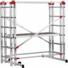 Hailo 9459-507 G60 hliník montážní lešení max.prac. výška: 4.3 m stříbrná, červená 31 kg