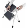 Hailo MK60 4310-001 plast sklápěcí schůdky max.prac. výška: 2.44 m bílá, antracitová 3.6 kg