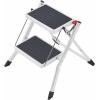 Hailo MK60 4310-001 plast sklápěcí schůdky max.prac. výška: 2.44 m bílá, antracitová 3.6 kg