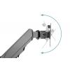 Digitus držák na zeď pro monitor DA-90396 1 Displej: (s) 33,0 cm (13) - 81,3 cm (32) černá, černá (matná) otočný, nastavitelná výška, naklápěcí, otočný,