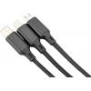 Digitus Nabíjecí kabel USB Apple Lightning konektor, USB-A zástrčka, USB-C ® zástrčka, USB Micro-B zástrčka 1.00 m černá extrémně odolné pletené stínění,