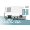 Digitus DN-13024 síťový print server USB-A, LAN (až 100 Mbit/s), Wi-Fi