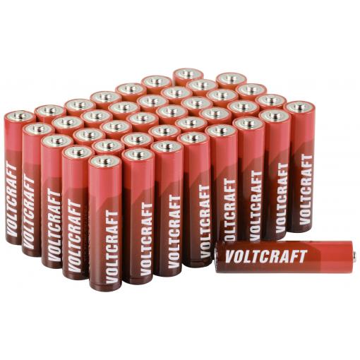 VOLTCRAFT Industrial LR03 mikrotužková baterie AAA alkalicko-manganová 1300 mAh 1.5 V 40 ks