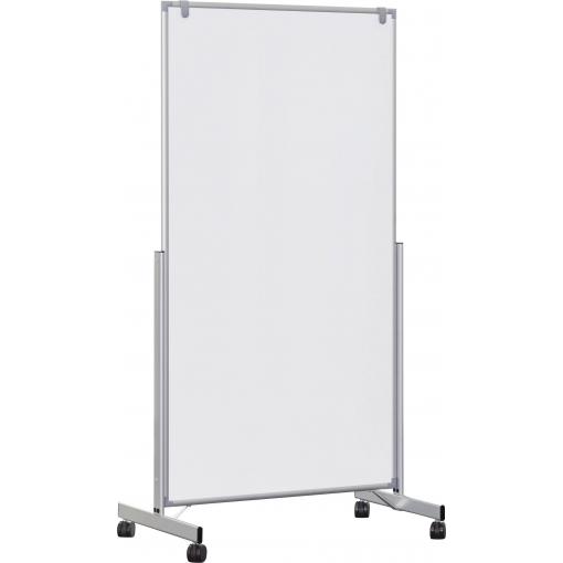 Maul maticová deska MAULpro easy2move (š x v) 1000 mm x 1800 mm bílá plastový oboustranně použitelná , vč. sady koleček