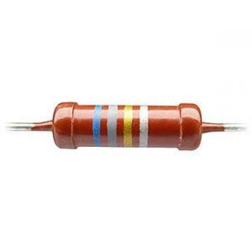 Uhlíkový rezistor 1R0 TR215, 1 W, 15,5 × 5,2 mm