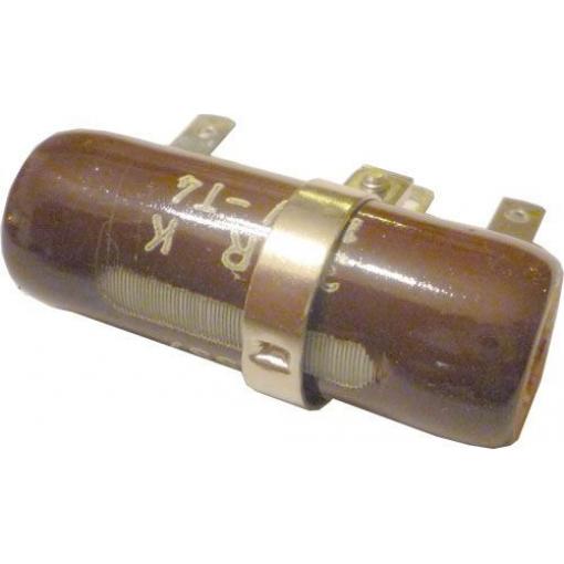 Výkonový drátový rezistor 33 Ω, 15 W, s odbočkou, 45 × 16 mm