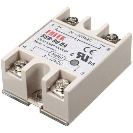 Bezkontaktní relé SSR-80DA, 24–380 V AC / 80 A