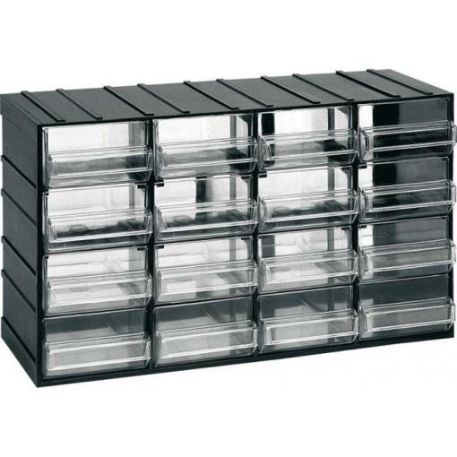Závěsná skříňka stohovací ArtPlast 612, 382 × 230 × 148 mm, 16 krabiček