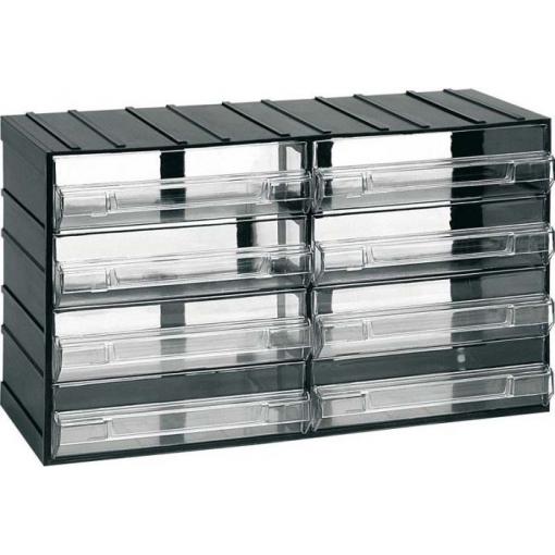 Závěsná skříňka stohovací ArtPlast 614, 382 × 230 × 148 mm, 8 krabiček