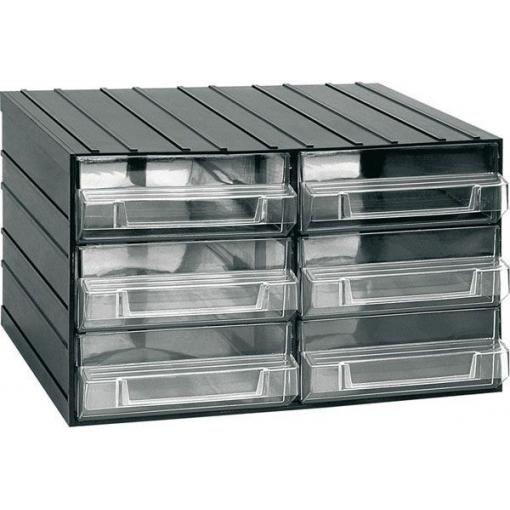 Závěsná skříňka stohovací ArtPlast 702, 382 × 290 × 230 mm, 6 krabiček