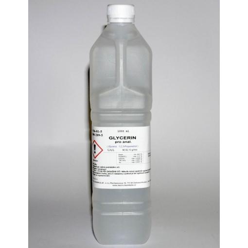 Glycerin bezvodý p.a. 1000 ml (1,26 kg), čistota min. 99 %