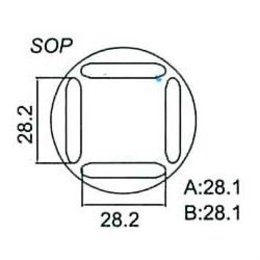 Nástavec na vyfoukávačku SOP 28,2 × 28,2 mm