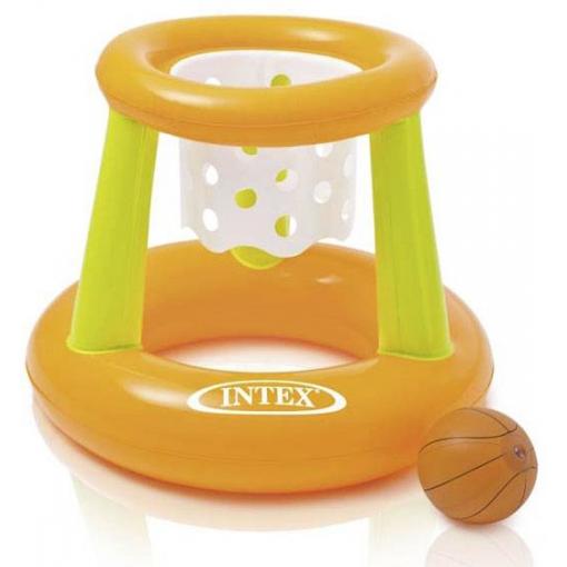 Poolgame Intex „Floating Hoops“ s košíkem na výrobu bazalku + míče, 67 x 55
