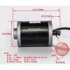Komutátorový motor MY6812, 12 V / 120 W, hřídel 8 mm