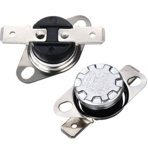 Termostat bimetalový KSD301, 40 °C, 250 V / 10 A, NO