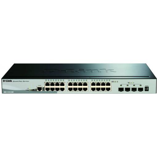 D-Link DGS-1510-28X/E síťový switch RJ45/SFP+, 24 + 4 porty, 128 Gbit/s
