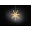 Konstsmide 2985-270 vánoční hvězda žárovka, LED bílá, černá s podstavcem