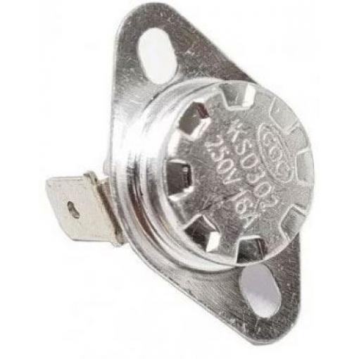 Termostat KSD302, 140 °C, bimetalový, 250 V / 10 A, rozpínací