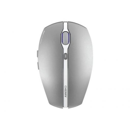 CHERRY GENTIX BT optická myš, přenos Bluetooth®, 7 tlačítko, 1000 dpi, 2000 dpi, mrazivá, stříbrná