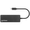 Manhattan 168410 USB Hub 7 portů USB-A USB 3.0 5 GBit/s černá 168410