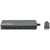 Manhattan 168410 USB Hub 7 portů USB-A USB 3.0 5 GBit/s černá 168410