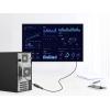 Manhattan 153713 DisplayPort adaptér [1x HDMI zásuvka - 1x zástrčka DisplayPort] černá 15 cm