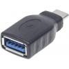Manhattan USB 3.0 adaptér [1x USB 3.1 zástrčka C - 1x USB 3.1 zásuvka A ] Adapter USB-C Stecker auf USB A Buchse USB 3.1, Gen 1 5 Gbps schwarz 0 mm