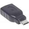 Manhattan USB 3.0 adaptér [1x USB 3.1 zástrčka C - 1x USB 3.1 zásuvka A ] Adapter USB-C Stecker auf USB A Buchse USB 3.1, Gen 1 5 Gbps schwarz 0 mm