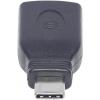 Manhattan USB 3.0 adaptér [1x USB 3.1 zástrčka C - 1x USB 3.1 zásuvka A ] Adapter USB-C Stecker auf USB A Buchse USB 3.1, Gen 1 5 Gbps schwarz 0 mm